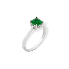 SQUARE ZIRCON RING