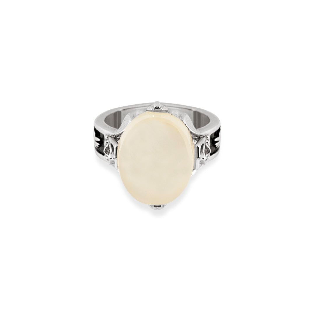 CHALCEDONY FLORAL RING