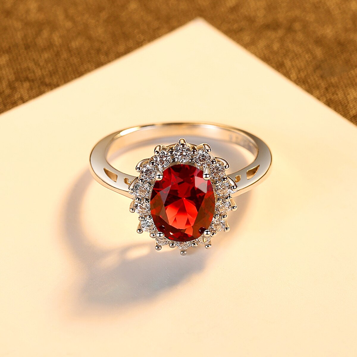 PRINCESS DIANA STYLE RUBY RING – Safeera Jewellry