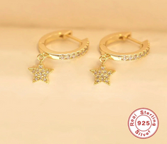 CRYSTAL STAR EARRINGS