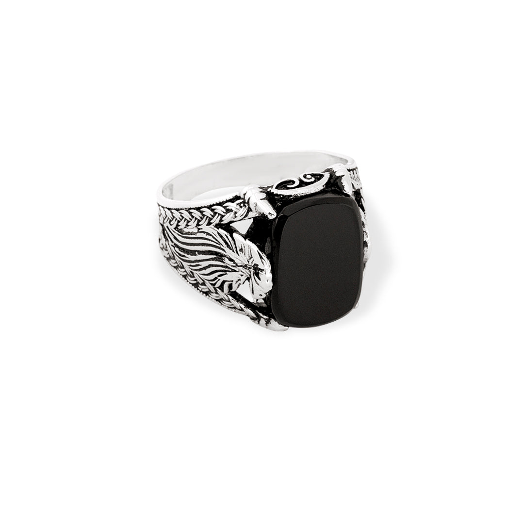 THE “ONYX FALCON” RING